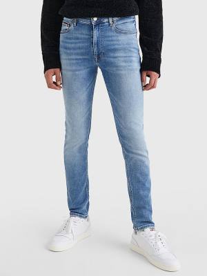 Denim Tommy Hilfiger Simon Skinny Faded Men's Jeans | TH864CUP