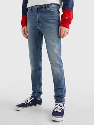 Denim Tommy Hilfiger Simon Skinny Faded Men's Jeans | TH980TYK