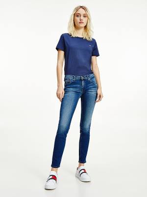 Denim Tommy Hilfiger Sophie Low Rise Skinny Faded Women's Jeans | TH836DRN