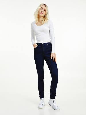 Denim Tommy Hilfiger Sylvia High Rise Super Skinny Women's Jeans | TH159JAM