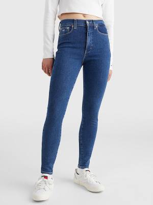 Denim Tommy Hilfiger Sylvia High Rise Super Skinny Women's Jeans | TH256FST