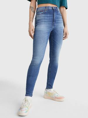 Denim Tommy Hilfiger Sylvia High Rise Super Skinny Women's Jeans | TH368RSW