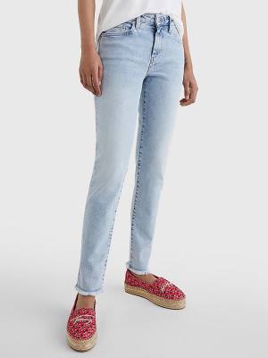 Denim Tommy Hilfiger Venice Mid Rise Slim Women's Jeans | TH178JTV