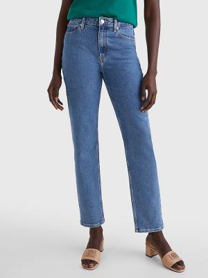 Denim Tommy Hilfiger Venice Mid Rise Slim Faded Women's Jeans | TH431OHW