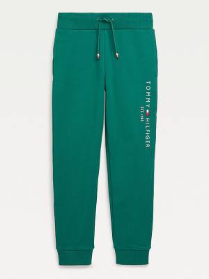 Green Tommy Hilfiger Essential Logo Joggers Girls' Pants | TH274FPY