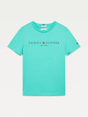 Green Tommy Hilfiger Essential Organic Cotton Girls' T Shirts | TH257XOH