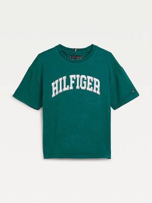 Green Tommy Hilfiger Organic Cotton Tie-Dye Boys' T Shirts | TH982XVN