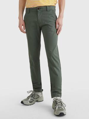 Green Tommy Hilfiger Scanton Slim Fit Chinos Men's Pants | TH943QOR