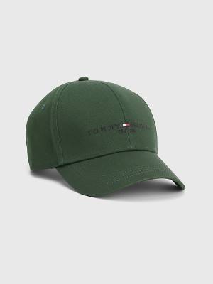 Green Tommy Hilfiger TH Established Baseball Cap Men's Hats | TH563JSH