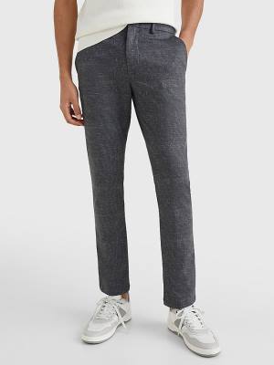 Grey Tommy Hilfiger Bleecker Slim Fit Jersey Men's Pants | TH963OMV