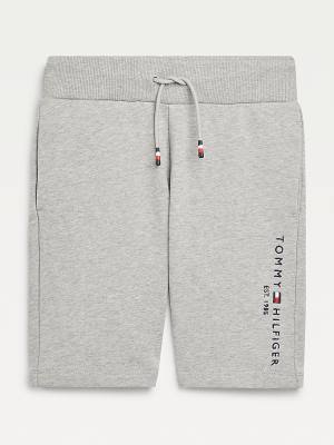 Grey Tommy Hilfiger Essential Drawstring Sweat Shorts Boys' Pants | TH541AZJ