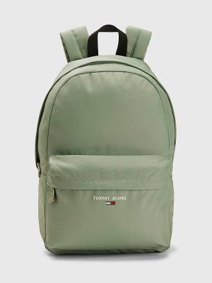 Grey Tommy Hilfiger Essential Logo Backpack Men's Bags | TH972MVJ