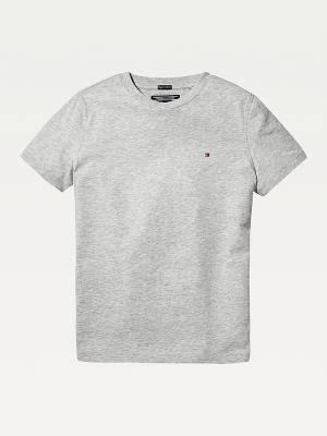 Grey Tommy Hilfiger Essential Organic Cotton Boys' T Shirts | TH034HIM