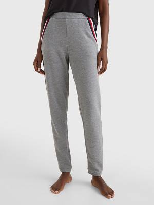 Grey Tommy Hilfiger Lounge Cuffed Joggers Women's Pants | TH305FPX