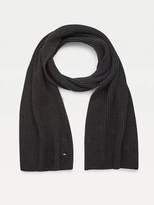 Grey Tommy Hilfiger Pima Cotton Cashmere Men's Scarves | TH608AIB