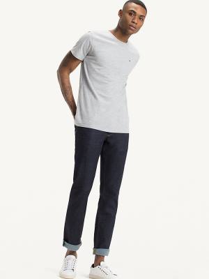 Grey Tommy Hilfiger Regular Fit Crew Men's T Shirts | TH293NOL