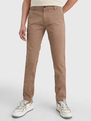 Grey Tommy Hilfiger Scanton Slim Fit Chinos Men's Pants | TH742ARD