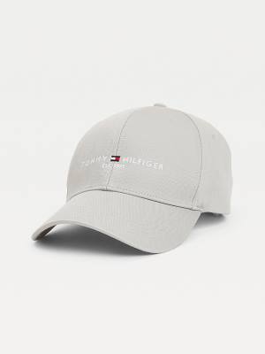 Grey Tommy Hilfiger TH Established Baseball Cap Men's Hats | TH928UQX