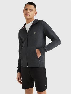 Grey Tommy Hilfiger TH Tech Essential Men's Hoodie | TH725YBO