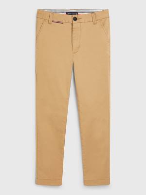 Khaki Tommy Hilfiger 1985 Essential Chinos Boys' Pants | TH237EJB