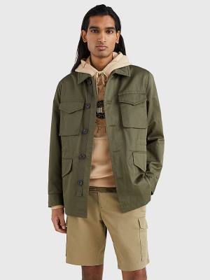 Khaki Tommy Hilfiger Four Pocket Field Men's Jackets | TH639VDS