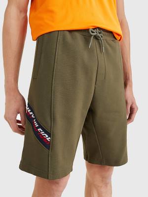 Khaki Tommy Hilfiger Sport TH Cool Organic Cotton Men's Shorts | TH425XHP