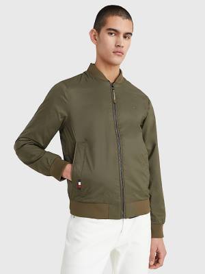 Khaki Tommy Hilfiger TH Warm Packable Insulated Bomber Men's Jackets | TH615IQG