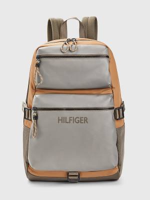 Khaki Tommy Hilfiger Utility Backpack Men's Bags | TH285BUT