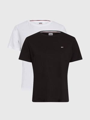 Multi Tommy Hilfiger 2-Pack Organic Cotton Jersey Women's T Shirts | TH321VHF