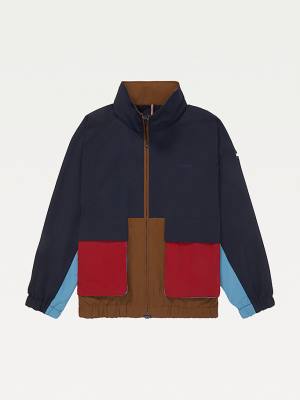 Multi Tommy Hilfiger Adaptive Colour-Blocked High Neck Regatta Men's Jackets | TH846TOQ