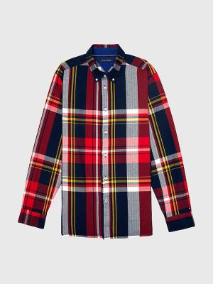 Multi Tommy Hilfiger Adaptive Plaid Check Slim Fit Men's Shirts | TH517WBN