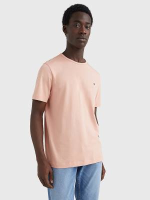 Orange Tommy Hilfiger 1985 Essential Flag Men's T Shirts | TH702CFZ