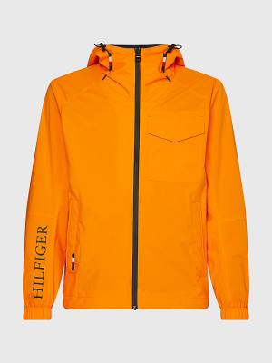 Orange Tommy Hilfiger Plus TH Tech Warm Hooded Men's Jackets | TH120LMD