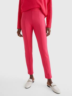 Pink Tommy Hilfiger Audrey Slim Fit Women's Leggings | TH459WSX