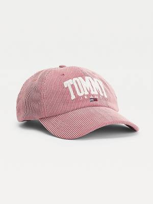 Pink Tommy Hilfiger College Baseball Cap Men's Hats | TH829OFM