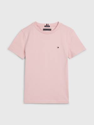 Pink Tommy Hilfiger Essential Organic Cotton Boys' T Shirts | TH196SZP