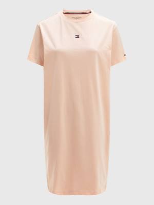 Pink Tommy Hilfiger Original Half Sleeve Nightdress Women's Pyjamas | TH650DGV