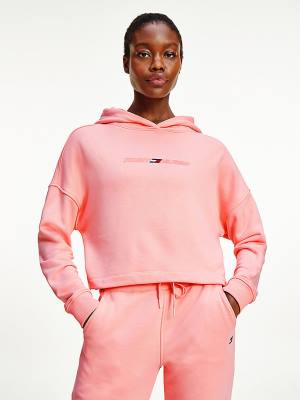 Pink Tommy Hilfiger Sport Graphic Women's Hoodie | TH041GEF