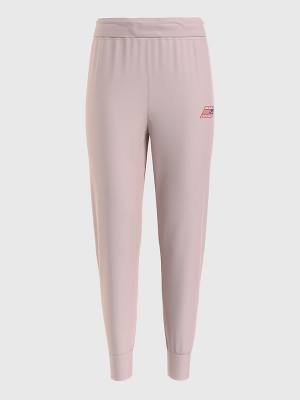 Pink Tommy Hilfiger Sport Relaxed Fit Joggers Women's Pants | TH967FDP