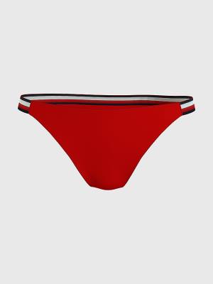 Red Tommy Hilfiger Cheeky Fit Bikini Bottoms Women's Swimwear | TH948JGW