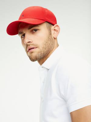 Red Tommy Hilfiger Classic Baseball Cap Men's Hats | TH584NRM