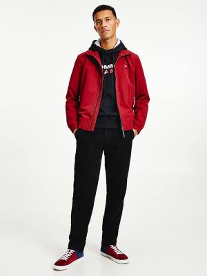 Red Tommy Hilfiger Classics Bomber Men's Jackets | TH325OPF