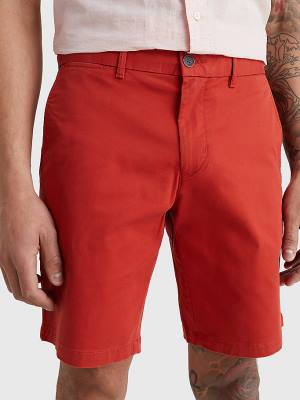 Red Tommy Hilfiger Essential 1985 Organic Cotton Men's Shorts | TH384UEO