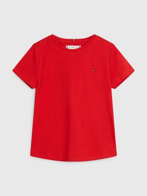 Red Tommy Hilfiger Essential Knit Girls' T Shirts | TH318EGX