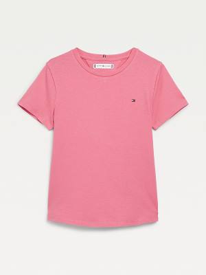 Red Tommy Hilfiger Essential Knit Girls' T Shirts | TH567SBJ