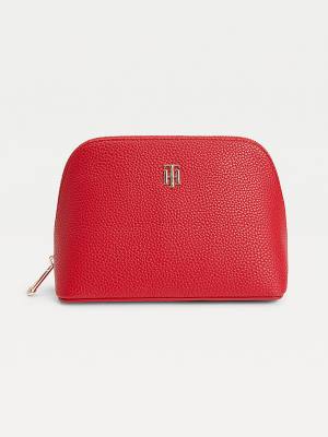 Red Tommy Hilfiger Logo Washbag Women's Bags | TH760YHK