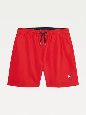 Red Tommy Hilfiger Mid Length Shorts Boys' Swimwear | TH863KUY