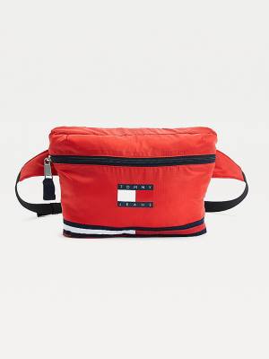 Red Tommy Hilfiger Packable Poncho Bum Women's Bags | TH573KYZ