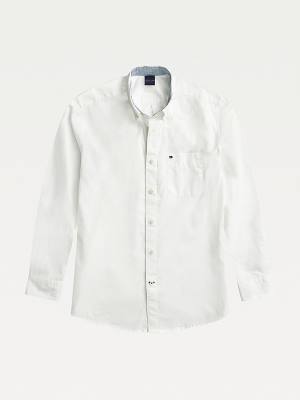 White Tommy Hilfiger Adaptive Stretch Regular Fit Men's Shirts | TH153TXI