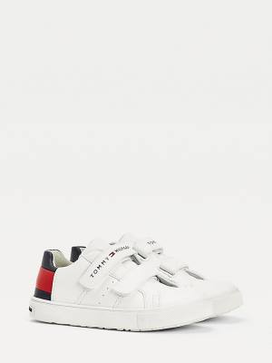 White Tommy Hilfiger Low-Top Boys' Sneakers | TH409KJG